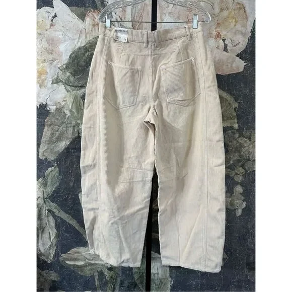 Free People We The Free Good Luck Mid-Rise Cord Barrel Jeans Size 28 - Picture 4 of 6